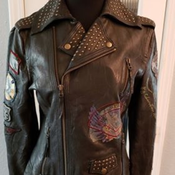 ed hardy biker jacket